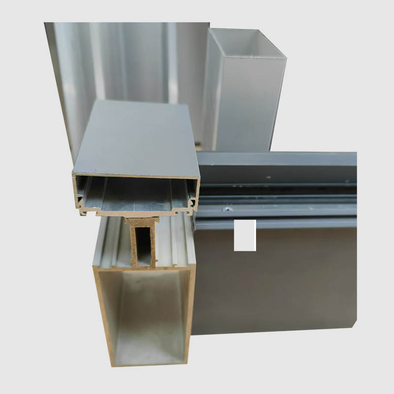 Dekorativ knusning af slukket udsat ramme gardinvæg aluminiumsprofil