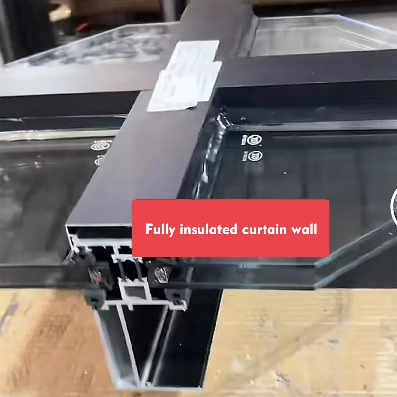 Nylon Strip Isolering Exposed Frame Curtain Wall Profil